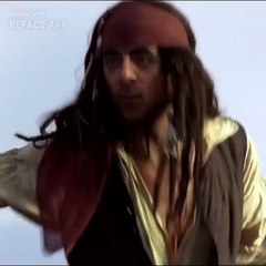 Mr bean as jack sparrow