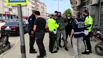 Polisin dur ihtarına uymayan motosiklet sürücüsü gözaltına alındı