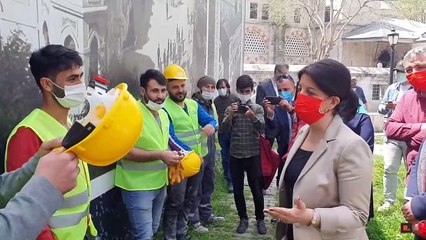 HDP Eş Genel Başkanları Galataport ve kağıt işçilerini ziyaret etti