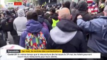 er Mai - Plusieurs milliers de personnes manifestent à Paris, y compris des Gilets Jaunes - Des incidents sporadiques éclatent depuis 14h - Plusieurs personnes interpellées