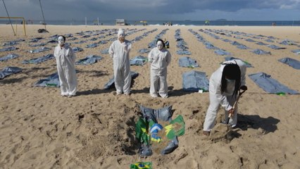 Families mourn as Brazil hits 400,000 COVID deaths