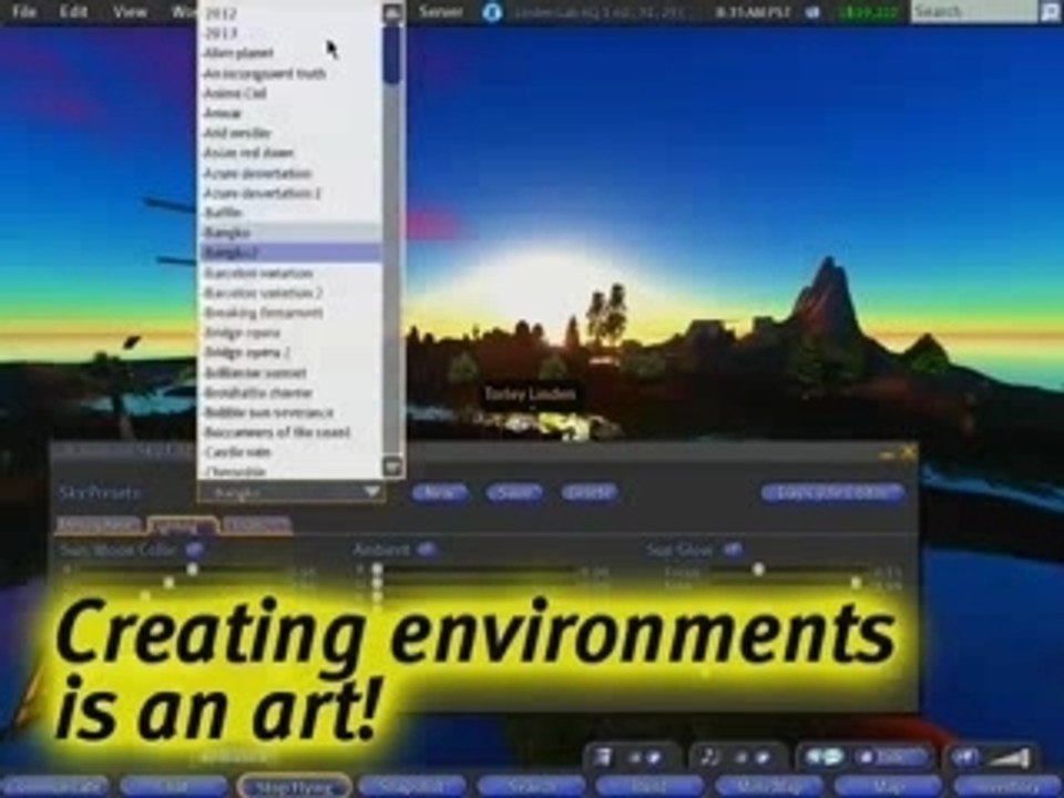 Welcome to WindLight! - Second Life Video Tutorial
