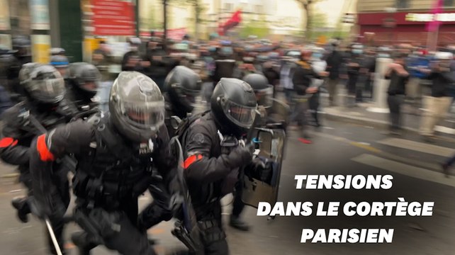 Les images des débordements à l'avant de la manifestation parisienne
