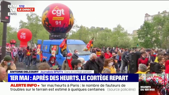 1er mai: le cortège parisien est reparti dans le calme