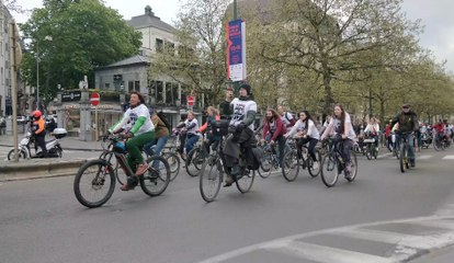 Cycle for Freedom: des cyclistes manifestent à Bruxelles le 1er mai