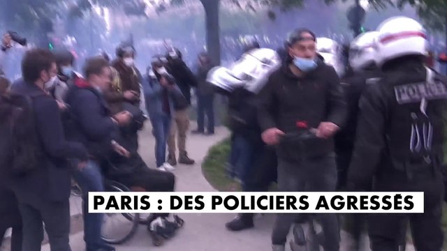 Manifestaton du 1er mai : tensions entre manifestants et forces de l'ordre place de la Nation