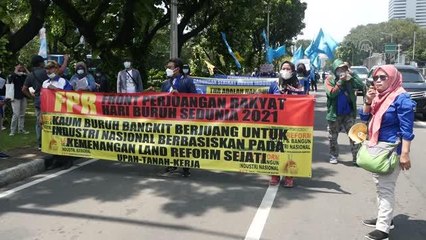 Endonezya'da "1 Mayıs" gösterileri