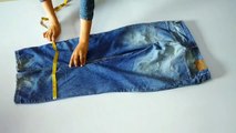 Diy: Convert/Reuse Old Men'S Jeans Into Girls Dungaree Dress
