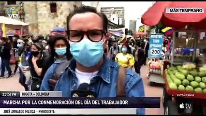 Marcha por la conmemoración del Día del Trabajador en Bogotá - VPItv