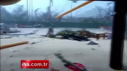 Irma kasırgası 180 bin dolarlık lüks evi yerle bir etti