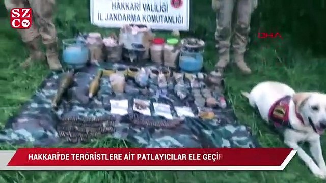 Hakkari'de, teröristlere ait silah, mühimmat ve patlayıcı ele geçirildi