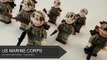 Military Minifigures - Ww2 Us Marine Corps + Backpacks Set (Unofficial Lego Aliexpress)