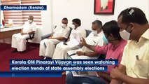 Kerala election results: CM Pinarayi Vijayan watches election trends