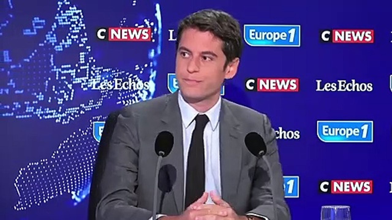 2022 : "Avec Marine Le Pen, la paix civile se ferait au son du canon", juge Gabriel Attal