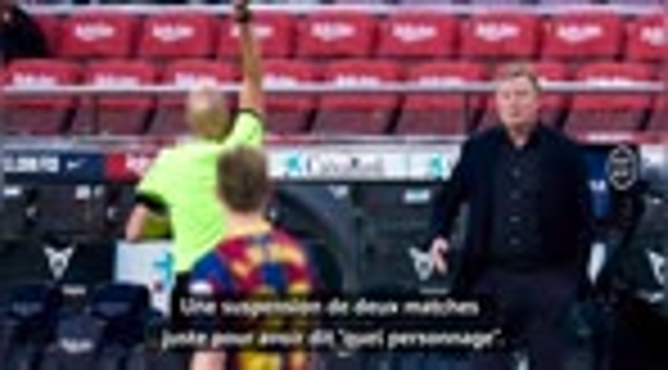 34e j. - Koeman sur sa suspension : "Nous allons faire appel, c'est une sanction exagérée"