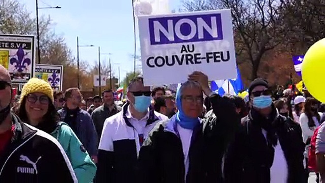 Zehntausende demonstrieren in Montréal gegen Corona-Beschränkungen