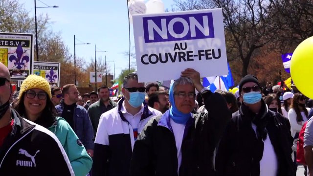 Zehntausende demonstrieren in Montréal gegen Corona-Beschränkungen