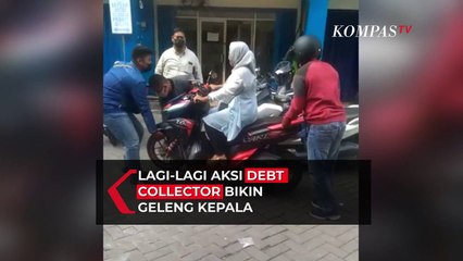 Debt Collector Angkat Motor yang Sedang Dinaiki