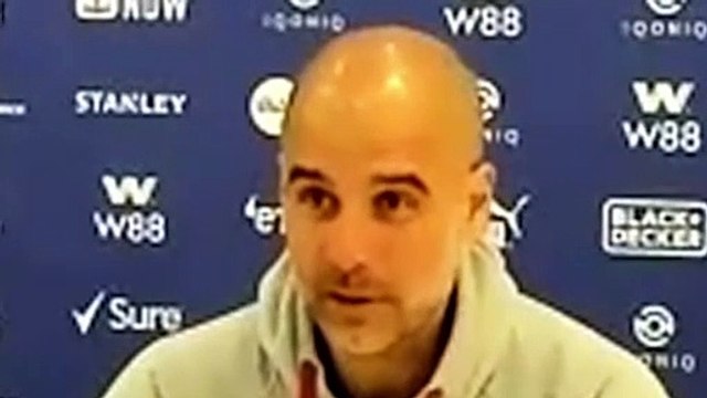 Football - Premier League - Pep Guardiola press conference after Crystal Palace 0-2 Manchester City