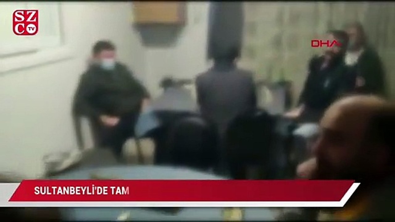 Sultanbeyli'de tam kapanmada kıraathanede oyun oynayan 28 kişiye 97 bin 132 lira ceza