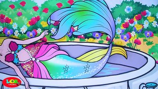 Paper Dolls Dress Up - Costume Rainbow Mermaid & Skirt Love Angels Dress - Fairy Tales #72