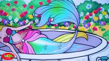 Paper Dolls Dress Up - Costume Rainbow Mermaid & Skirt Love Angels Dress - Fairy Tales #72