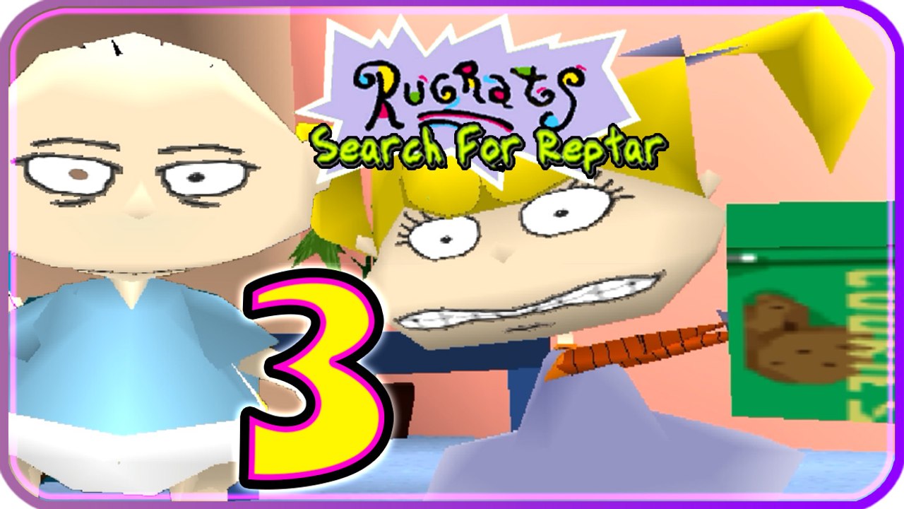 Rugrats: Search for Reptar Walkthrough Part 3 (PS1) MirrorLand, Mysterious Mr Friend, Cookie Race