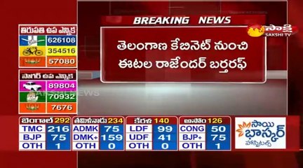 తెలంగాణ కేబినేట్ నుంచి ఈటల రాజేందర్ బర్తరఫ్