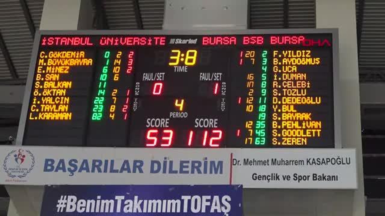 SPOR Bursa Büyükşehir Belediyespor Kadın Basketbol Takımı, şampiyonluk kupasını aldı