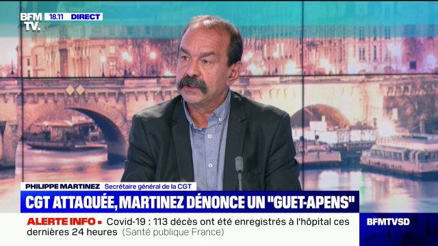 Philippe Martinez demande des explications à la préfecture de police après les violences subies par des militants de la CGT samedi