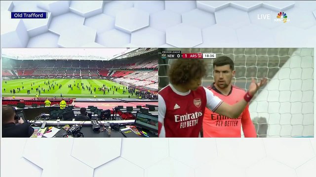 Manchester United Supporters Storm Old Trafford Pitch In Protest of Super League Debacle