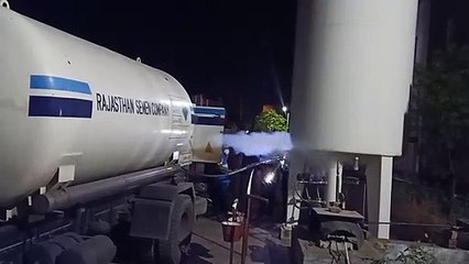 6 केएल का ऑॅक्सीजन टैंकर पहुंचा, कोविड सेंटर में होगी सप्लाई