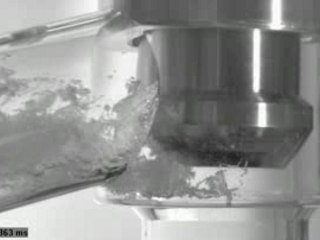 Cavitation in a globe valve