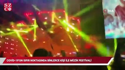 Covid-19’un sıfır noktasında binlerce kişi ile müzik festivali