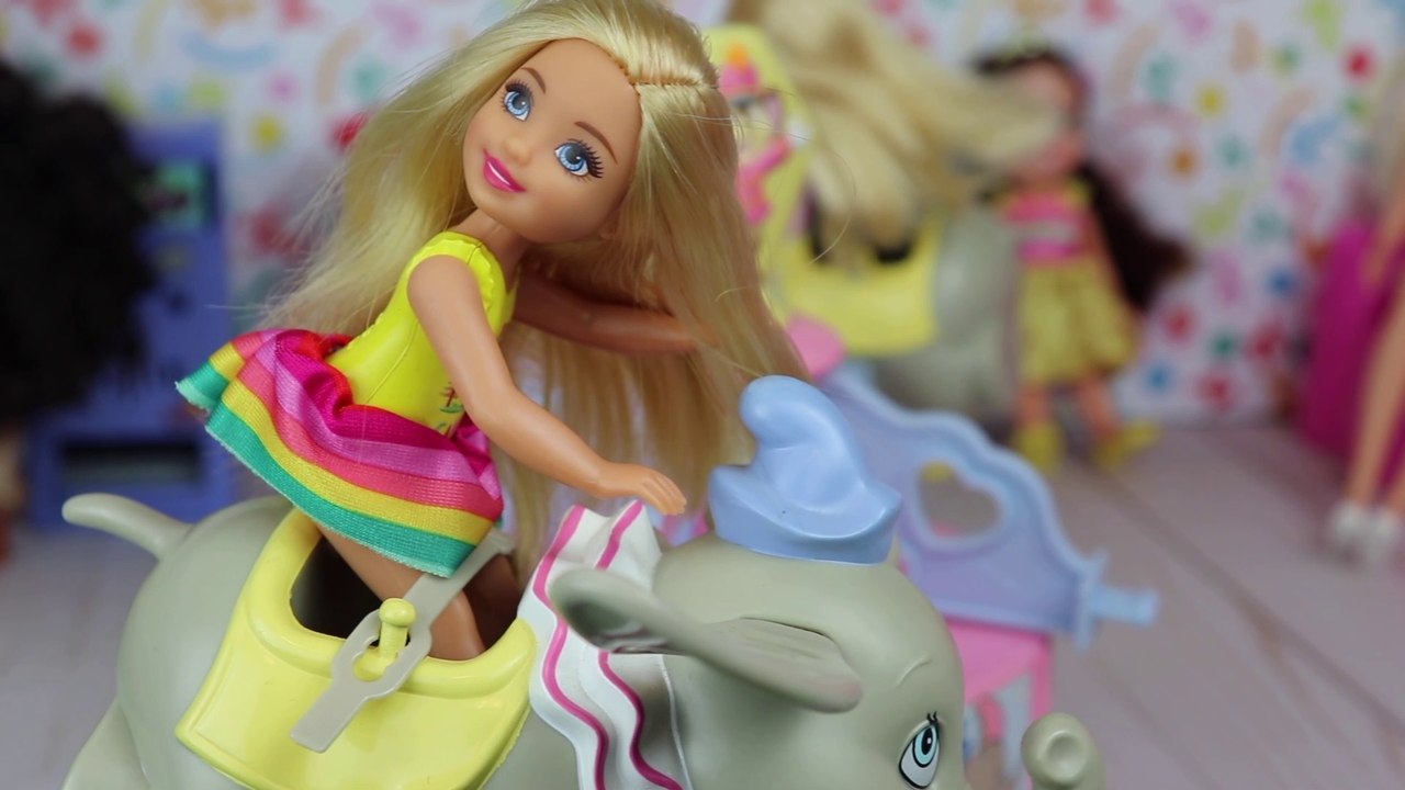 Toy Shop! Elsa and Anna Toddlers play at toy shop.  Merry go round - toys - rides