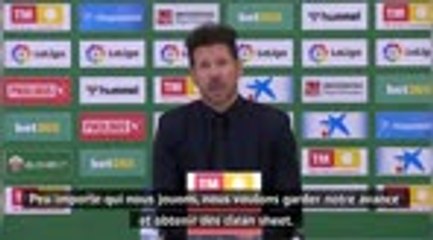 34e j. - Simeone : "Nous avons montré une vraie force mentale"