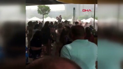 Antalya Manavgat'taki bir otelde yüzlerce kişinin katıldığı parti düzenlendi