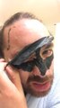 Guy Grunts And Screams In Pain While Removing Peeling Mask Off His Face