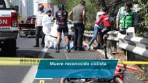 Ciclista muere atropellado en la autopista México-Toluca
