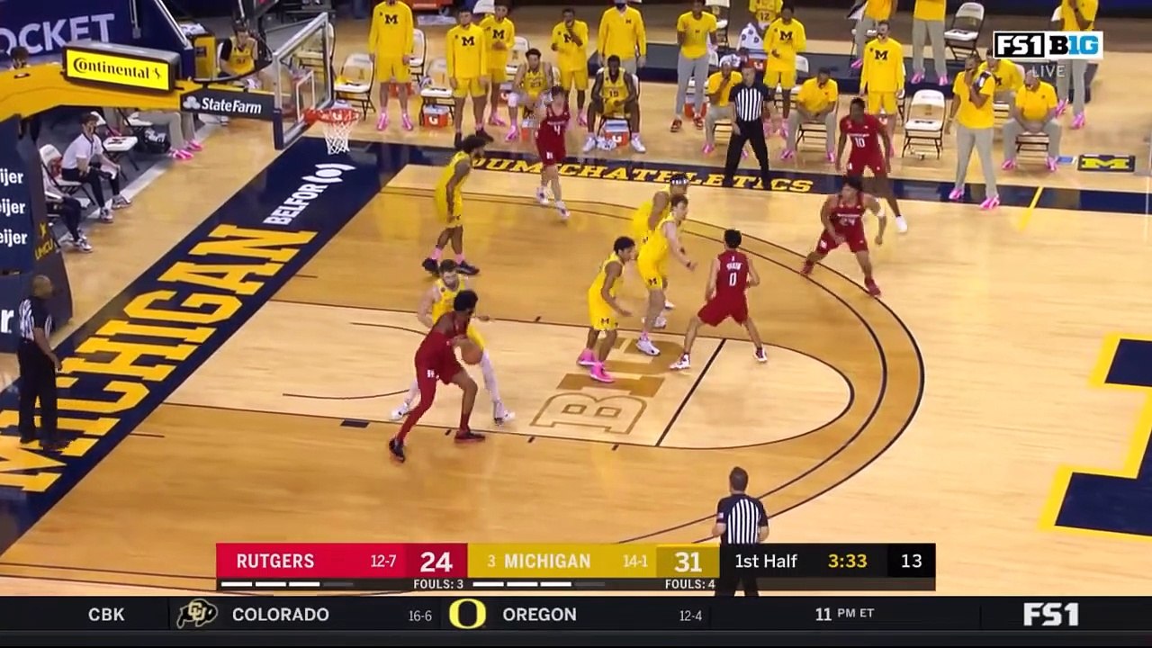 Rutgers Vs Michigan Basketball Game Highlights 2 18 2021