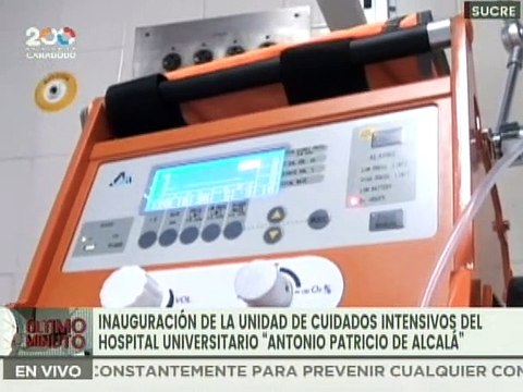 Inauguran Unidad de Cuidados Intensivos del Hospital Antonio Patricio de Alcalá en el edo. Sucre