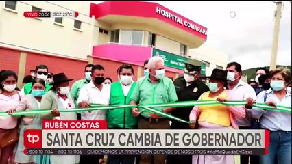 Santa Cruz cambia por primera vez de gobernador, Rubén Costas cierra un ciclo de 15 años