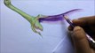 How To Draw An Eggplant In Color Pencils | Draw And Color A Brinjal | Vegetable Drawing
