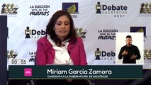 Míriam García de Fuerza por México destapa red de corrupción de Claudia Anaya en debate de candidatos a la gubernatura de Zacatecas