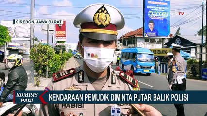 Curi Start ke Jawa Tengah, Polres Cirebon Hentikan dan Putar Balik Pemudik