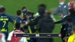 Mass brawl sees four sent off as Lyon edge Monaco in hot-tempered thriller