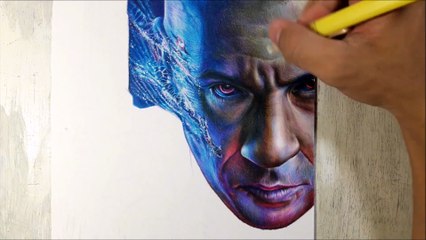 Drawing Bloodshot (Vin Diesel) - Woa Art