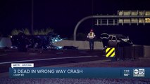 3 dead after wrong-way crash on West Loop 101 at Camelback Road