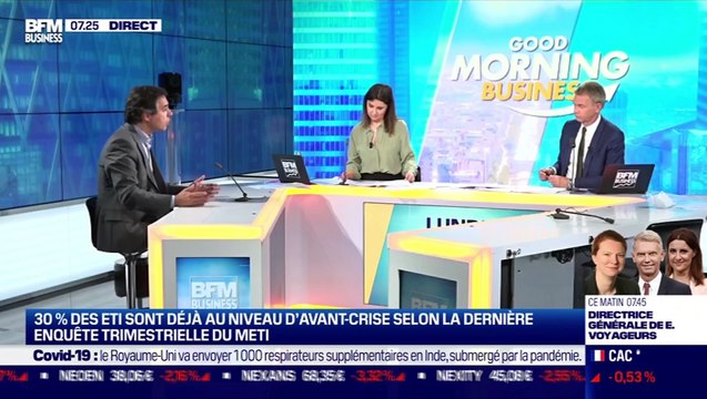 Frédéric Coirier (METI) : 30% des ETI déjà au niveau d'avant crise selon la dernière enquête du METI - 03/05