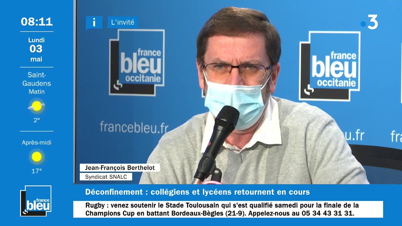 Jean-François Berthelot, représentant du SNALC dans l'académie de Toulouse